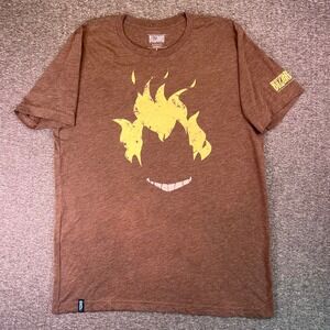 Junkrat Overwatch Shirt Mens Large Brown Graphic Tee Blizzard‎ Logos Official